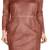 women's genuine lambskin mini leather dress long sleeve design