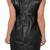 women's genuine lambskin mini leather dress form fitting bodycon style versatile