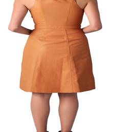 women's genuine lambskin mini leather dress form fitting bodycon style distinctive