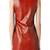 women's red lambskin mini leather dress form fitting bodycon style