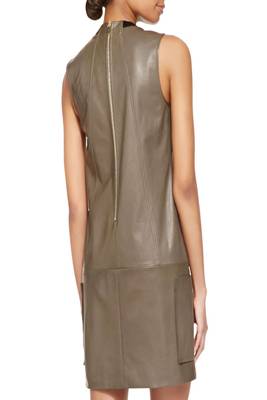 women's genuine lambskin mini leather dress form fitting bodycon style elite 2