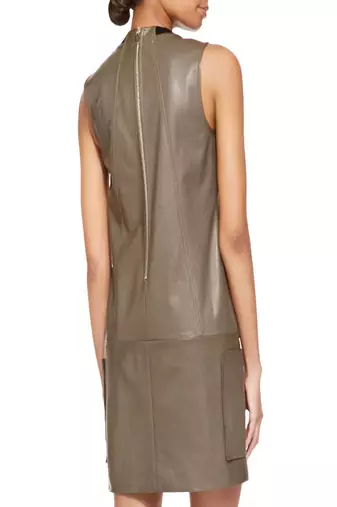 women's genuine lambskin mini leather dress form fitting bodycon style elite