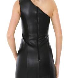 women's genuine lambskin mini leather dress form fitting bodycon style select