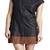 women's lambskin mini leather dress sleeveless cut elegant