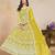 YELLOW COLOR CORDING WORK HEAVY NET SEMI STICHED DESIGNER GOWN 
