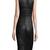 women's lambskin mini leather dress sleeveless fit elegant