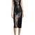 women’s lambskin genuine leather bodycon dress sleeveless mini leather dress 