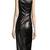 women’s lambskin genuine leather bodycon dress sleeveless mini leather dress 
