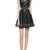 women's lambskin leather dress bold studded detailing premium