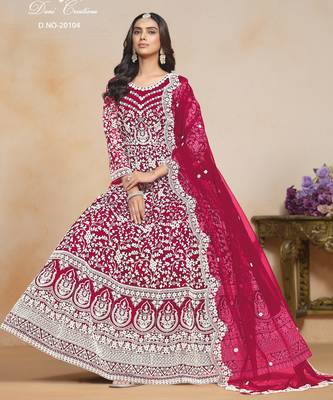 RANI HEAVY NET GOWN  2