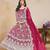 RANI COLOR CORDING WORK HEAVY NET SEMI STICHED DESIGNER GOWN 