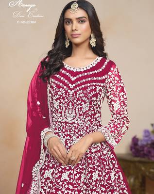 RANI HEAVY NET GOWN  4
