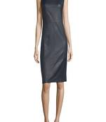 women's genuine lambskin mini leather dress form fitting bodycon style unique