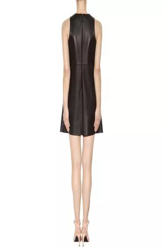 women's genuine lambskin mini leather dress form fitting bodycon style special
