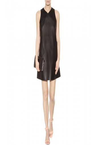women's genuine lambskin mini leather dress form fitting bodycon style special