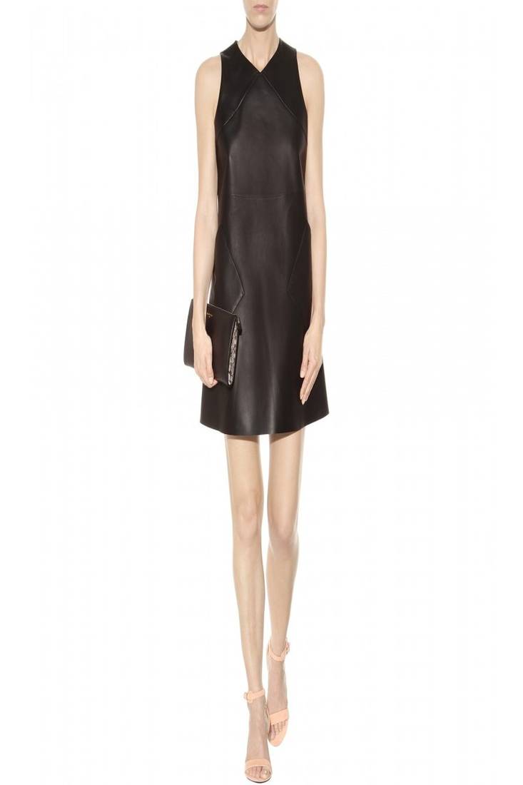 women's genuine lambskin mini leather dress form fitting bodycon style special