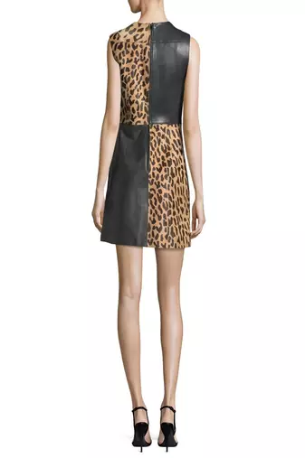 women's genuine lambskin mini leather dress form fitting bodycon style original
