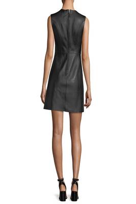 women's genuine lambskin mini leather dress form fitting bodycon style high quality 2