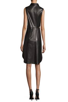 women's genuine lambskin mini leather dress form fitting bodycon style pro 2