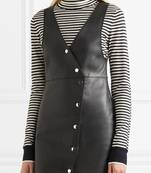 women's genuine lambskin mini leather dress form fitting bodycon style ultimate