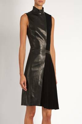 women's genuine lambskin mini leather dress form fitting bodycon style advanced 1