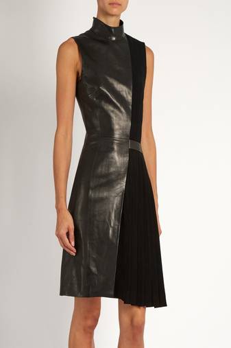 women's genuine lambskin mini leather dress form fitting bodycon style advanced