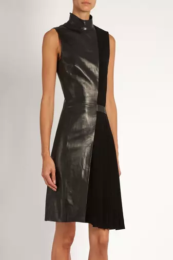 women's genuine lambskin mini leather dress form fitting bodycon style advanced
