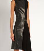 women's genuine lambskin mini leather dress form fitting bodycon style advanced