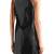 sexy women’s lambskin genuine leather dress fit & flare leather dress