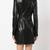 women's lambskin leather dress long sleeve design superior