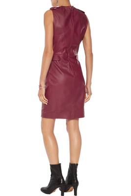 women's genuine lambskin mini leather dress form fitting bodycon style featured 2