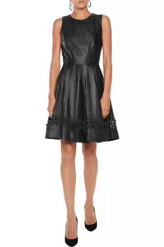 women's genuine lambskin mini leather dress form fitting bodycon style premium premium
