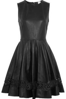 women's genuine lambskin mini leather dress form fitting bodycon style premium premium 3