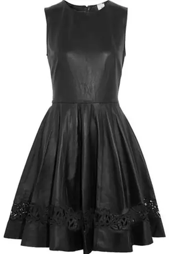 women's genuine lambskin mini leather dress form fitting bodycon style premium premium
