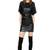 women’s lambskin genuine leather bodycon dress stylish mini short sleeve dress 