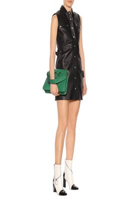 women's genuine lambskin leather dress form fitting bodycon style superior 1