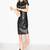 women’s lambskin genuine leather bodycon dress stylish mini short sleeve dress 