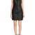 women's lambskin mini leather dress sleeveless fit versatile