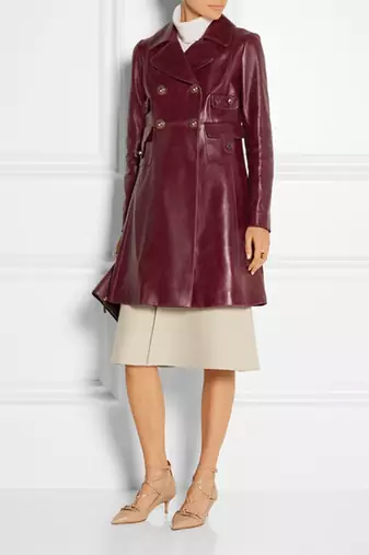 women's genuine lambskin leather trench coat classic zip up style premium