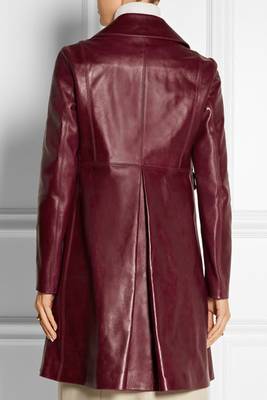 women's genuine lambskin leather trench coat classic zip up style premium 2