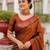  copper handloom cotton tissue saree