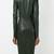 women's lambskin leather dress long sleeve design sophisticated