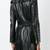 women's genuine lambskin leather trench coat classic zip up style modern