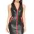 women's genuine lambskin leather dress form fitting bodycon style elegant