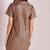 women's lambskin leather dress short sleeve design authentic