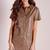 women's lambskin leather dress short sleeve design authentic