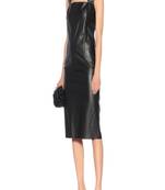 women's lambskin leather dress sleeveless fit genuine