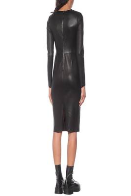 women's lambskin leather dress long sleeve design timeless 3