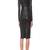 women’s lambskin genuine leather bodycon dress stylish long sleeve leather dress 