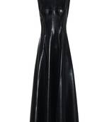 women's lambskin leather dress sleeveless cut refined